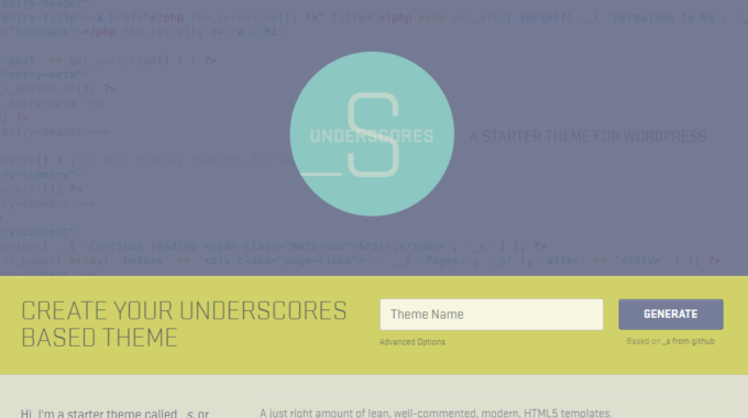 Persiapan Membuat Website Dengan Starter Theme Underscores